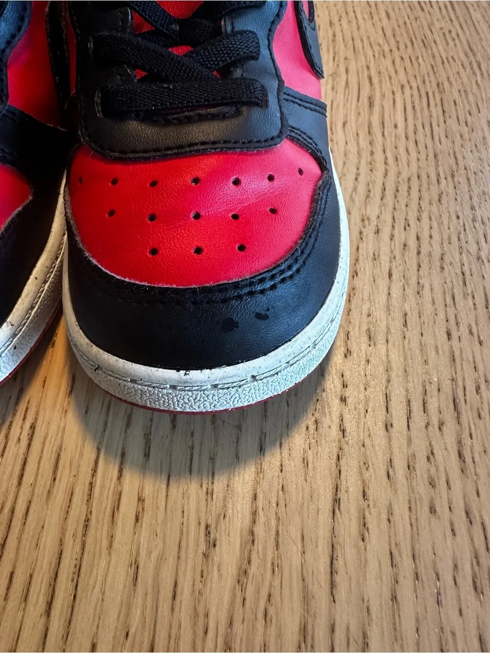 Nike Toddler Grey Tee with Red & Black Sneaker Set